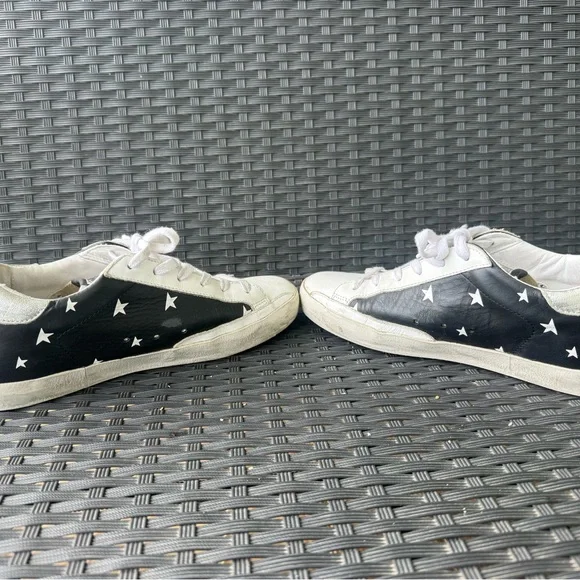 Golden Goose Black and White Star Sneakers - Picture 5 of 6